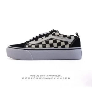 Vans OG Old Skool Skate Shoes with Classic Checkerboard Design