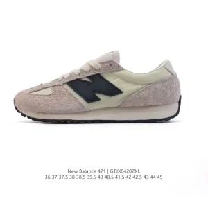 New Balance 471 Retro Vintage Leather White Women's Shoes