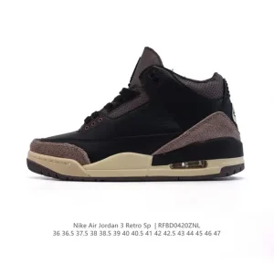 Jordan Air 3 Retro SE Men's Basketball Shoes with Visible Air Cushioning