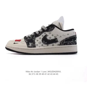 Air Jordan 1 Low Louis Vuitton Collaboration Sneaker