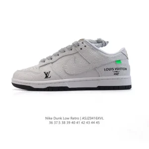 Nike Dunk Low Retro Louis Vuitton Collaboration Vintage Basketball Sneakers