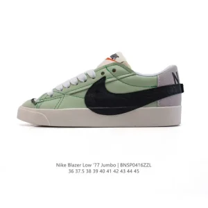 Nike Blazer Low '77 Jumbo White Leather Sneakers
