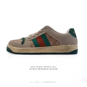 Gucci Screener Old Vintage Glitter Platform Sneakers
