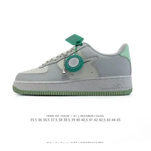 Nike Air Force 1 Low DV3464 White Leather Platform Sneakers