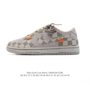 Nike SB Dunk Low Louis Vuitton Collaboration Skateboarding Shoes with Zoom Air