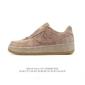 Nike Air Force 7 Low White Leather Low Top Sneakers with Air Cushion