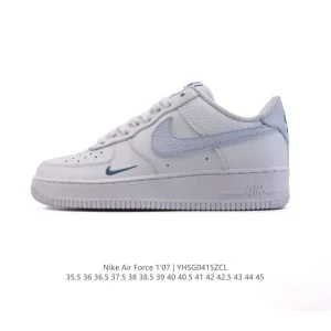 Nike Air Force 7 Low White Leather Sneakers with Air Cushion