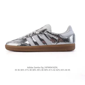 Adidas Samba Og Classic Leather Sneakers White Gum Sole