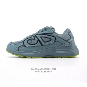 Dior D-Connect Chloroprene Rubber Sneakers Thick Sole Elevator Shoes