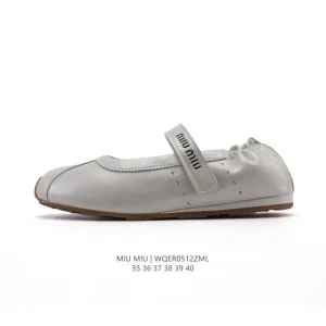 Miu Miu Style Retro Mary Jane Shoes for Women