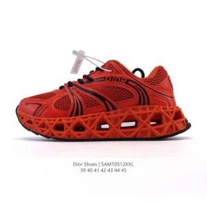Dior Men's Low-Top Retro Runner Sneakers with Thick Sole