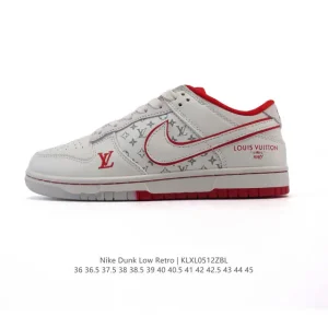 Nike Dunk Low Retro Louis Vuitton Collaboration Vintage Basketball Skateboard Shoes