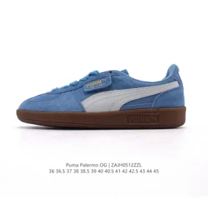 PUMA Palermo OG Army Trainer Low Cut Leather Sneakers for Men and Women