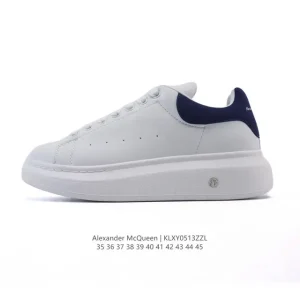 Alexander McQueen Flash Sole Smooth Leather Platform Sneakers