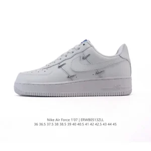 Nike Air Force 1 Low White Leather Sneakers for Men and Women