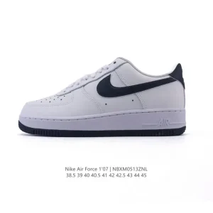 Nike Air Force 1 Low 2025 White Leather Sneakers with Air Cushion
