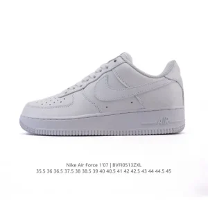 Nike Air Force 1 07 Low White Leather Sneakers