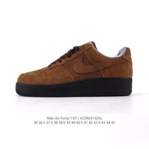 Nike Air Force 1 '07 Low White Leather Casual Sneakers