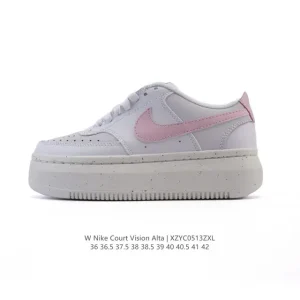 Nike Court Vision Lo Retro Basketball Sneakers with Thick Sole