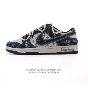 Nike Dunk Low Retro LV Collaboration Vintage Basketball Skateboarding Shoes