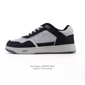 Dior Men's Low-Top Sneakers with Thick Sole and Retro Style