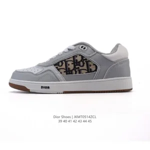 Dior Men's Low-Top Retro Sneakers with Thick Sole