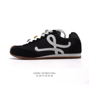Loewe Ballet Runner Leather Fabric Low Top Sneakers