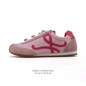 Loewe Ballet Runner Leather Fabric Low Top Sneakers