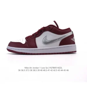 Jordan AJ1 Low Retro Basketball Shoes with Air Cushion