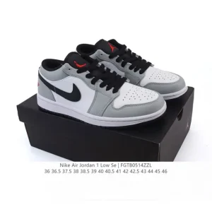 Jordan Air AJ1 Low Retro Basketball Shoes in Leather