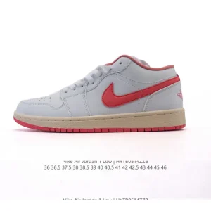 Jordan AJ1 Low Retro Basketball Shoes with Air Cushioning