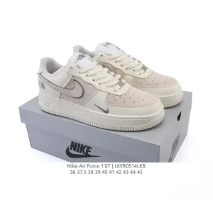 Nike Air Force 1 '07 Low White Leather Sneakers