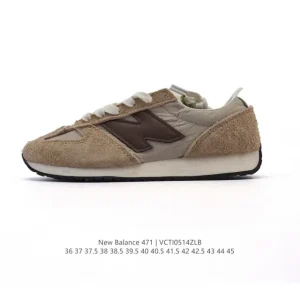 New Balance 471 Vintage Retro Leather Sneakers for Men and Women