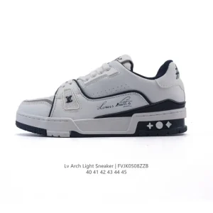 Louis Vuitton Trainer Low 2025 Fashion Sneaker Thick Sole