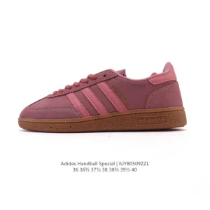 Adidas Handball Spezial Low-Top Leather Sneakers Classic Three Stripes