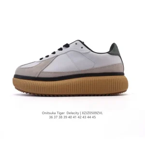 Onitsuka Tiger Delecity Low-Top Fashion Sneakers with Thick Sole