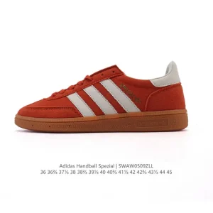 Adidas Handball Spezial Low-Top Leather Sneakers Classic Three Stripes
