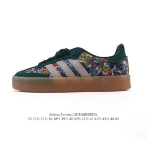 Adidas Samba Valentine Embroidered Flower Vintage Sneakers