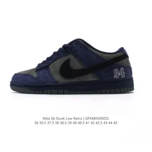Nike Dunk Low Retro Vintage Basketball Skateboarding Shoes with Leather Upper