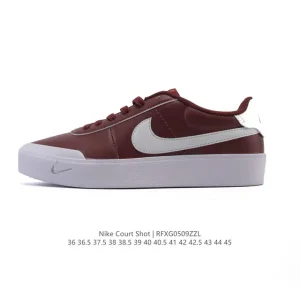 Nike Court Shot Men's and Women's Lifestyle Shoes Spring Classic White Black