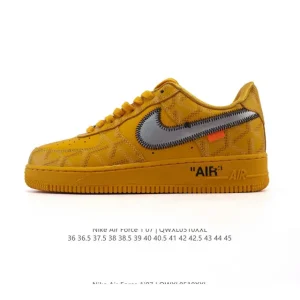 Nike Air Force 1 Low 07 White Leather Vintage Low Top Sneakers