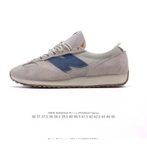 New Balance 471 Vintage Retro Classic Leather Thin Sole Sneakers