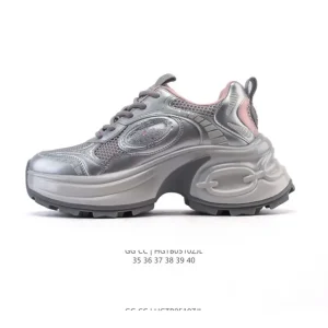 Golden Goose Dad-Star Luxury Women's Leather Sneakers with 5cm Lift
