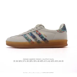 Adidas Originals Gazelle Indoor Retro Leather Sneakers Classic Gum Sole