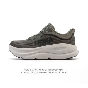 HOKA Bondi 9 Men's and Women's Running Shoes for Comfort and Durability