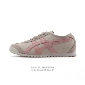 ASICS Onitsuka Tiger Mexico 66 Classic Retro Leather Sneakers for Women