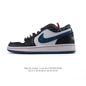 Jordan Air AJ1 Low Retro White Black Red Vintage Basketball Shoes