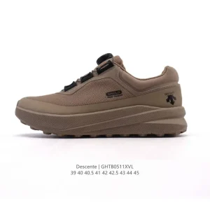 Descente Chron Retro Men's Outdoor Hiking Shoes Leather Comfortable Breathable