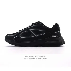 Dior Men's Low-Top Retro Runner Sneakers with Thick Sole