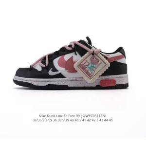 Nike SB Dunk Low Free 99 Gs Vintage Chicago Deconstructed Double Laces